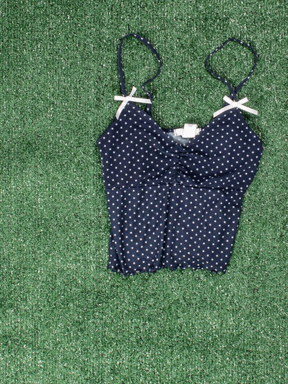 Blue Full Tilt Sheer Cami, XS
