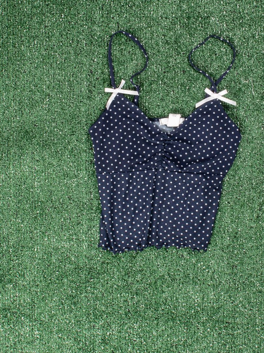 Blue Full Tilt Sheer Cami, XS