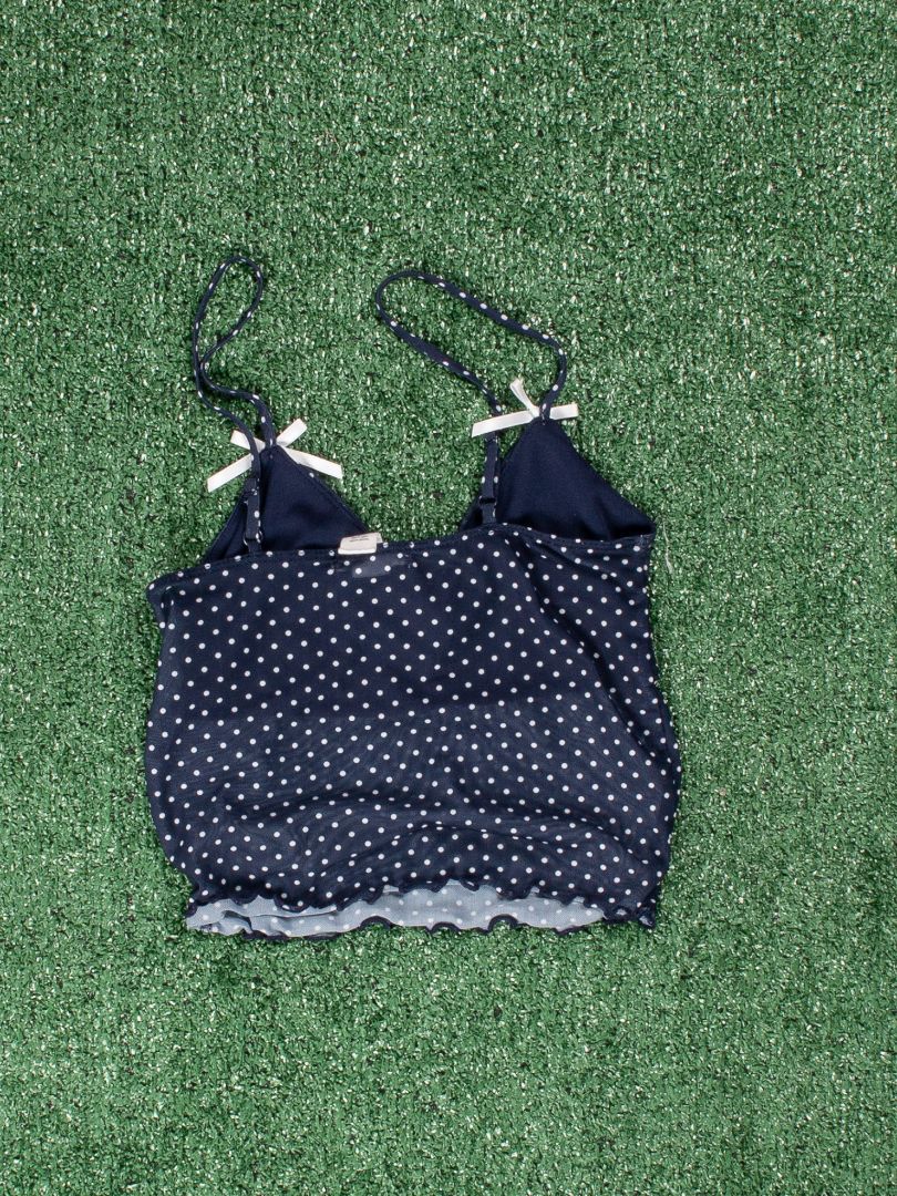 Blue Full Tilt Sheer Cami, XS