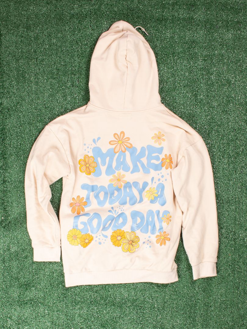 Cream BlackBough Hoodie, S