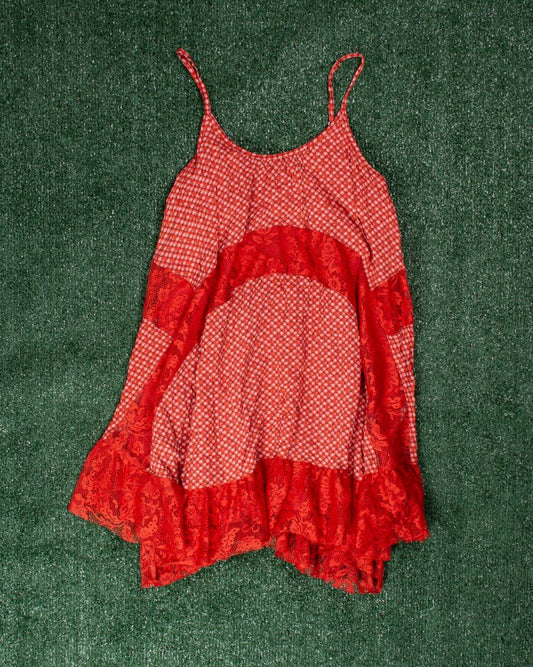 Orange Mittoshop Tiered Dress, S