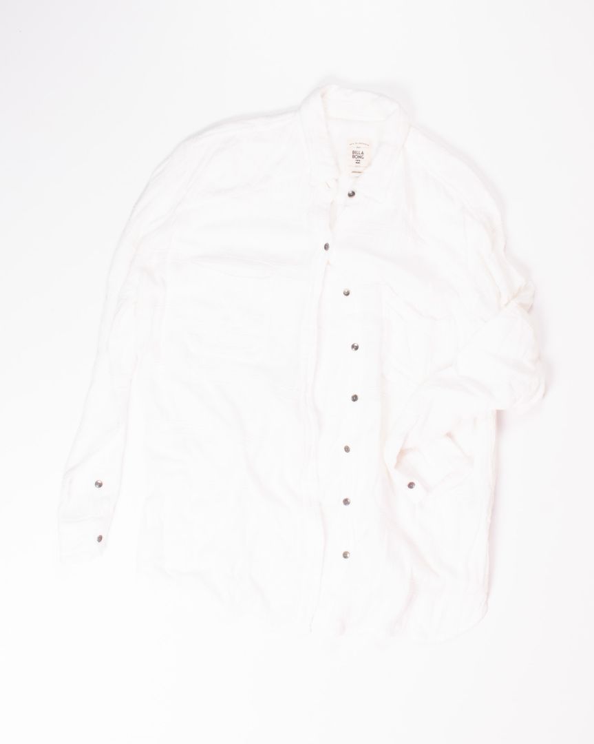 White Billa Bong Button Down, M