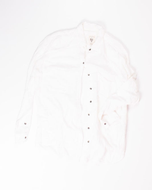 White Billa Bong Button Down, M