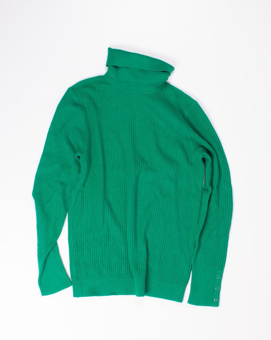 Green Talbots Turtle Neck Sweater, M