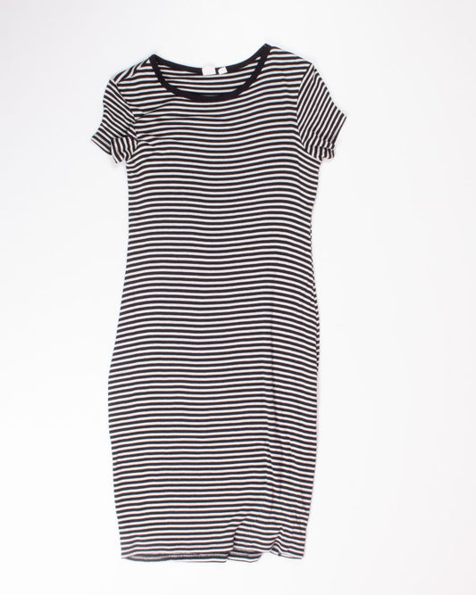 Black & White Gap Midi Dress, M