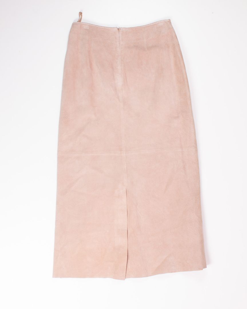 Tan Boston Proper Suede Skirt, 8