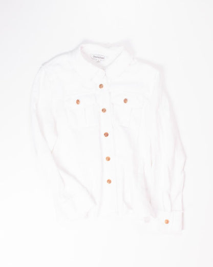 White Davi&Dani Button Down, S