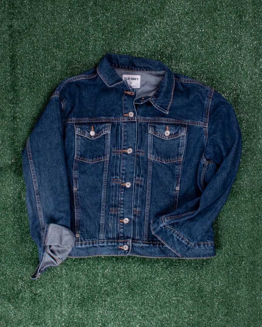 Darkwash Old Navy Denim Jacket, XL