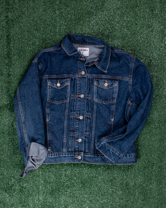 Darkwash Old Navy Denim Jacket, XL