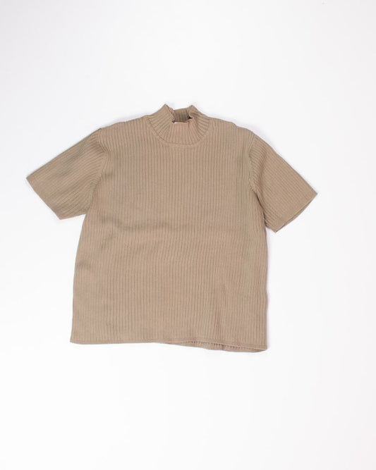 Green Talbots Mock Neck, XL