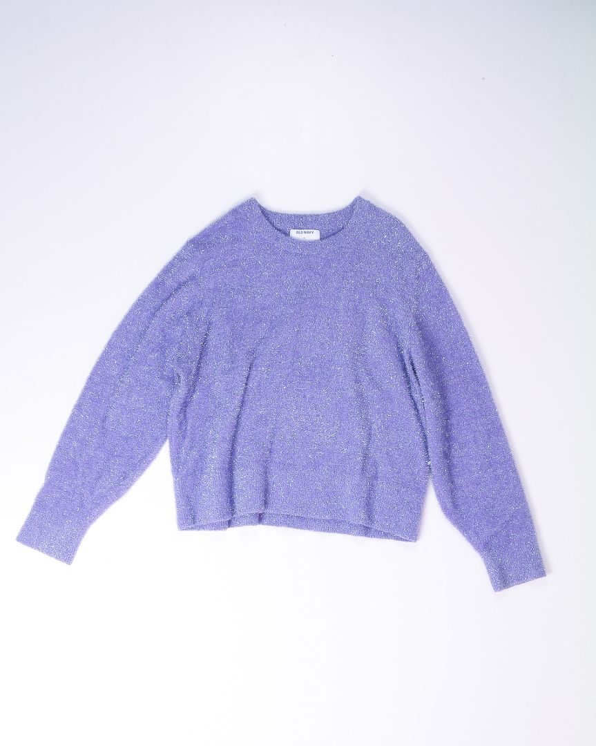 Purple Old Navy Cropped Sweater, XL