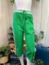 Green Big Flirt Track Pants, M