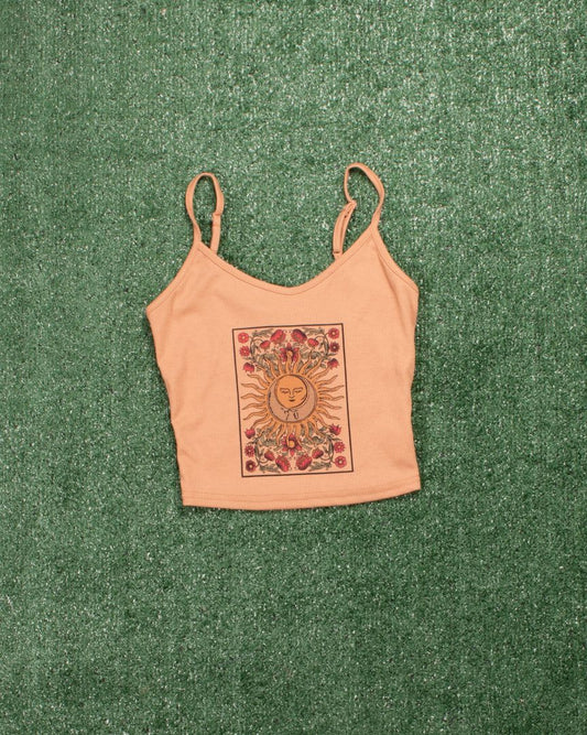 Orange Shein Crop Tank, XS