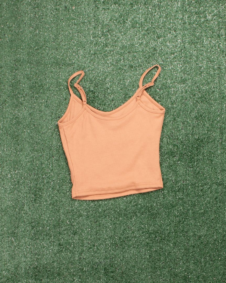 Orange Shein Crop Tank, XS