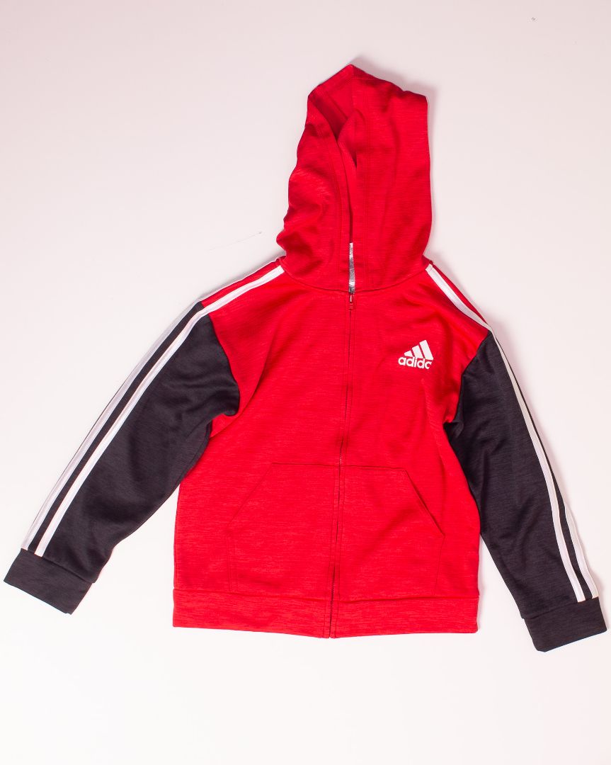 Red Adidas Zip Up, 7