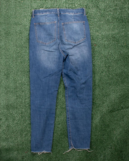 Black Just Fab Straight Leg Jeans, 12