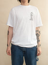 White Hanes Graphic Tee, L