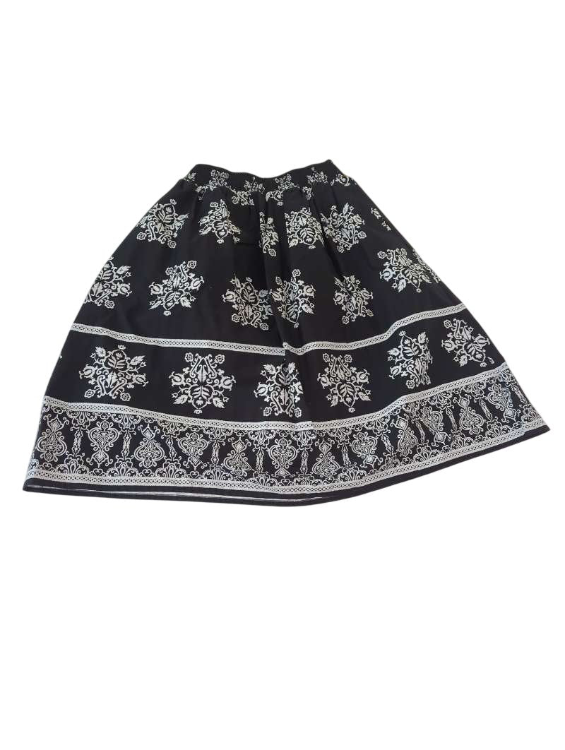 Cece Patterned A-Line Skirt