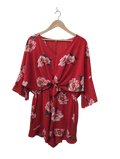 Floral Tie-Front Bodysuit