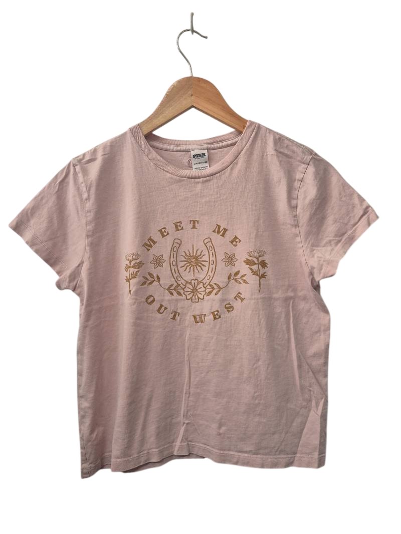 Pink Graphic Tee Short Sleeves
