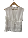 Tommy Hilfiger Smocked Peplum Short Sleeves