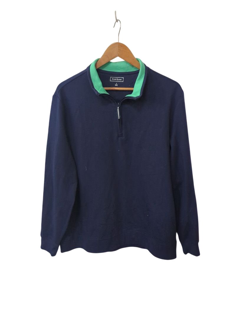 Club Room Quarter Zip Sweaters