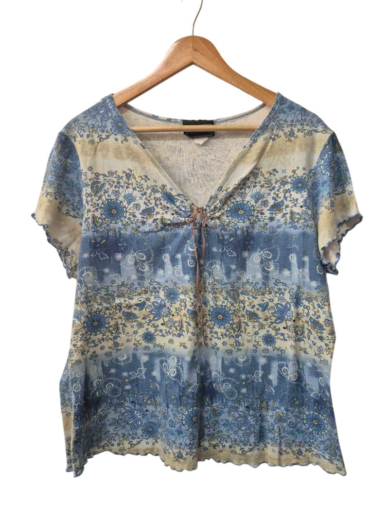 Anxiety Floral Short Sleeve Top Vintage
