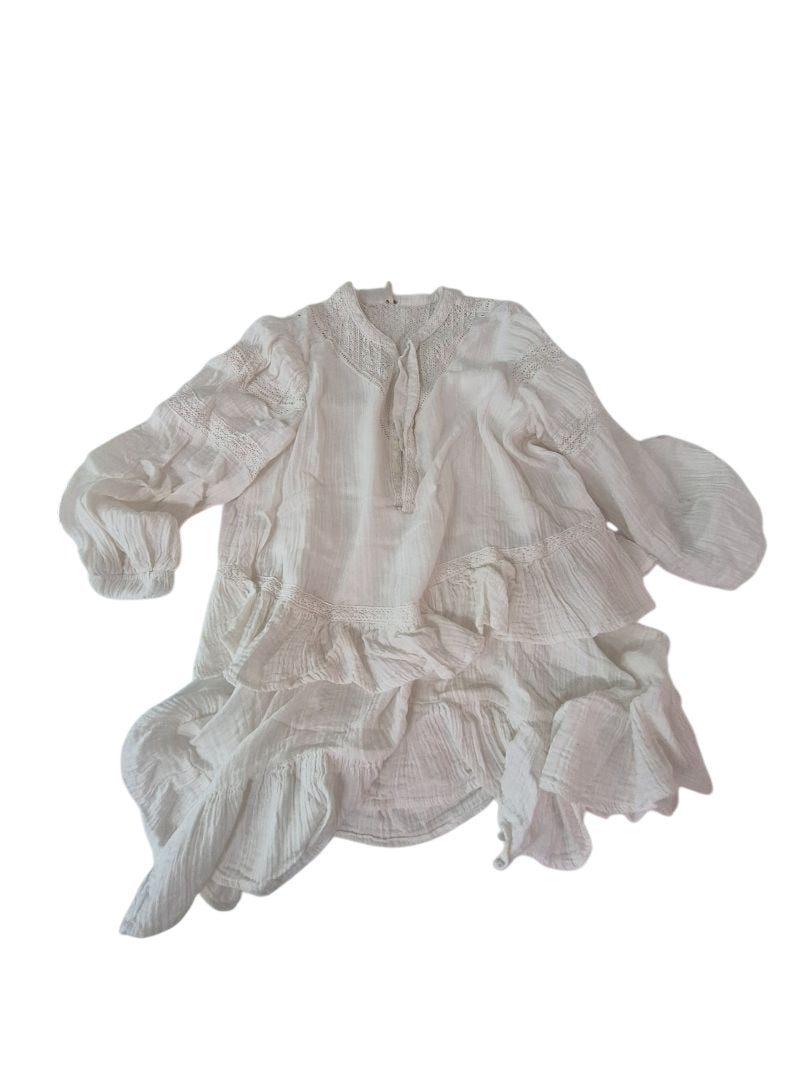 Free People Ruffled Tunic Long Sleeves
