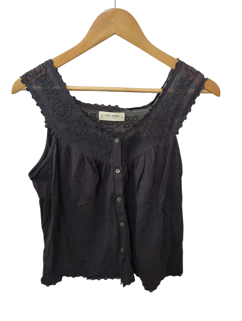Lucky Brand Buttoned Sleeveless Tanks