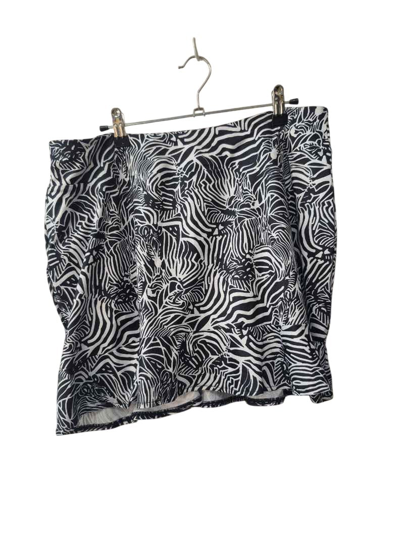 Gottex Zebra Print Skirt Athletic