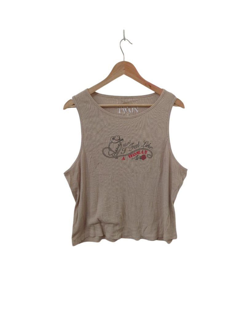 Shania Twain  Graphic Crop Tank Tanks