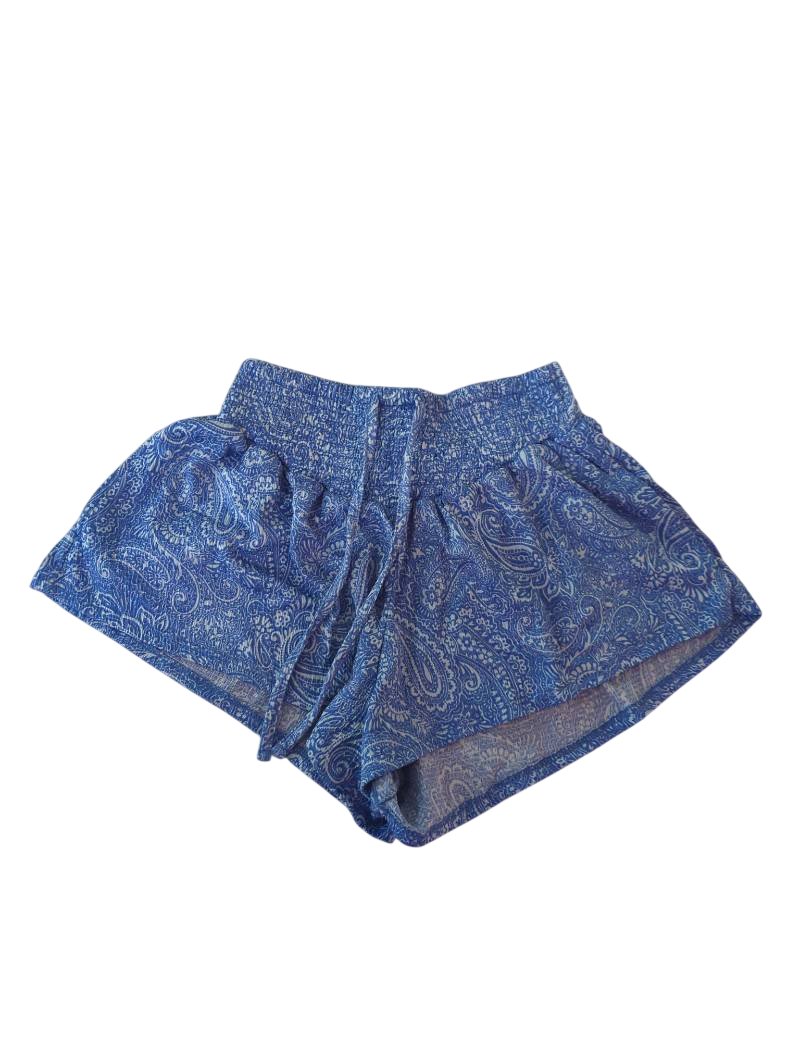No Boundaries Drawstring Paisley Shorts