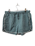 Scalloped Hem Shorts