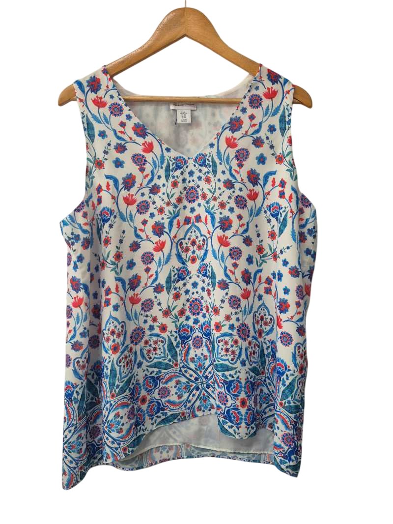 Adrienne Vittadini Sleeveless Floral Tanks