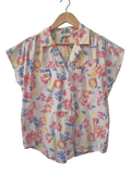Picture Perfection Floral Button-Up Vintage