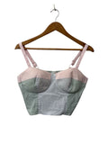 So Striped Bustier Tanks