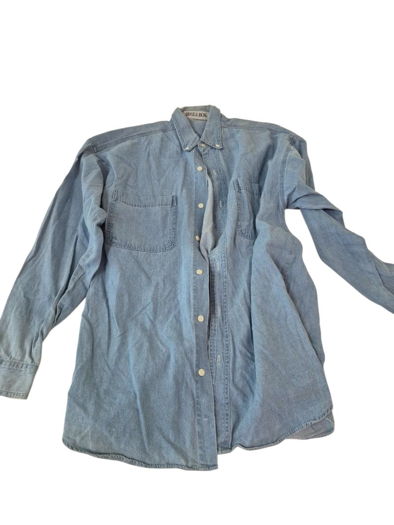 Bugle Boy Button-Up Denim Shirt Men's