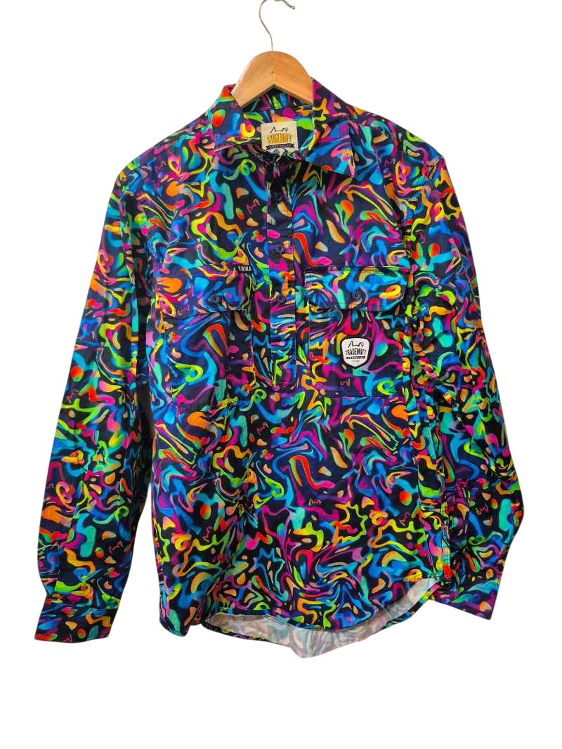 Trademut Australia Patterned Button-Up Long Sleeves