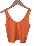 Ribbed V-Neck Tanks