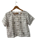 Casey & Max Checkered Blouse Vintage