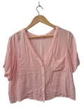 Lush Button Front Short Sleeves