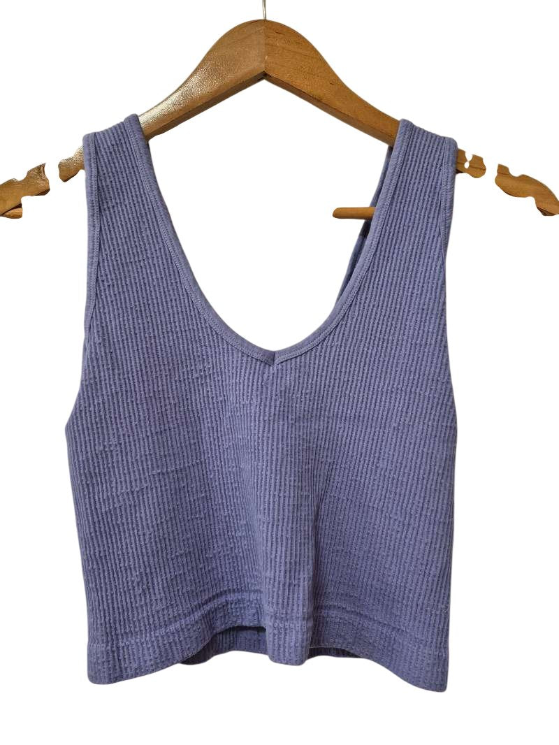By Together Ribbed V-Neck Tanks