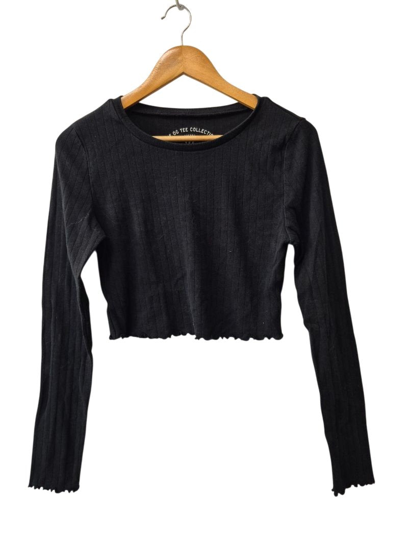 Aero Ribbed Cropped Long Sleeves