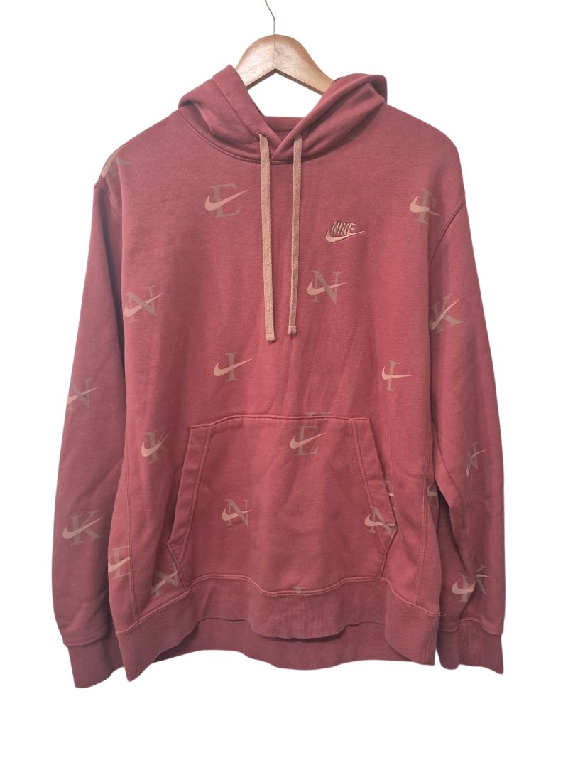 Nike Logo Print Hoodie Long Sleeves