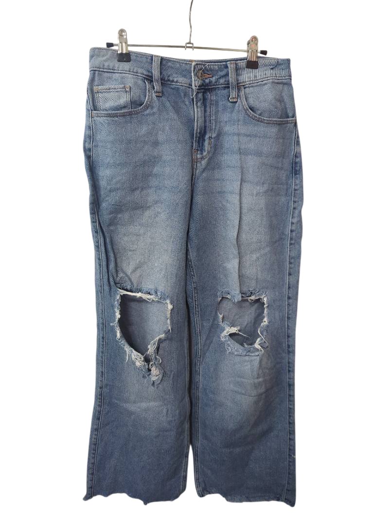 Hollister  Distressed Wide Leg Jeans