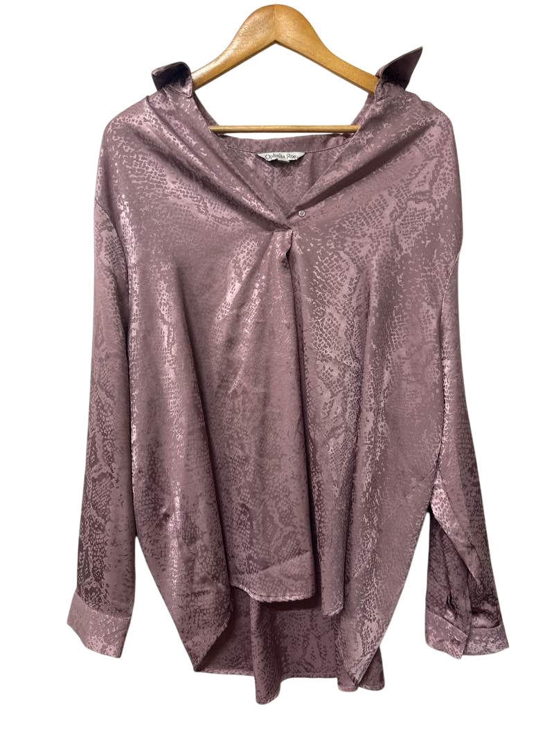 Ophelia Roe Asymmetrical Tie-Neck Long Sleeves