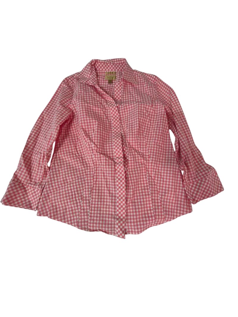 Taylor Investments Gold Label Gingham Button-Up Long Sleeves