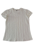 Lace Sleeve Top Short Sleeves