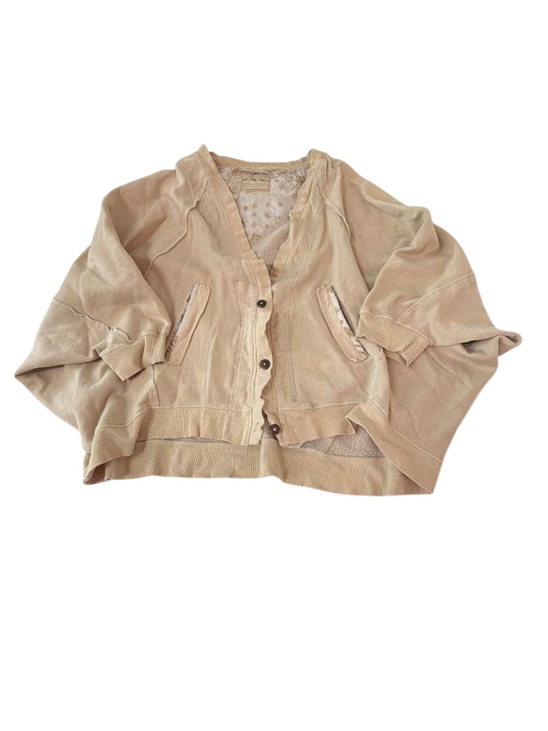 We The Free Button-Front Cardigan Short Sleeves