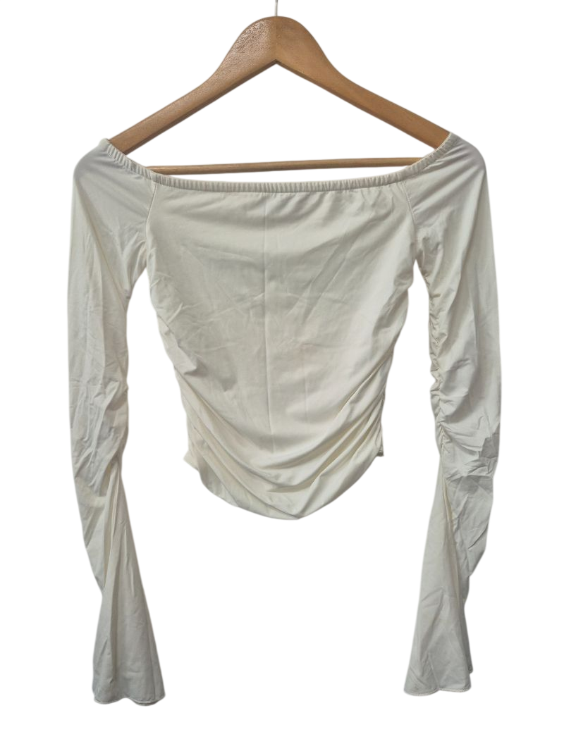 Edikted Ruched Off-Shoulder Long Sleeves